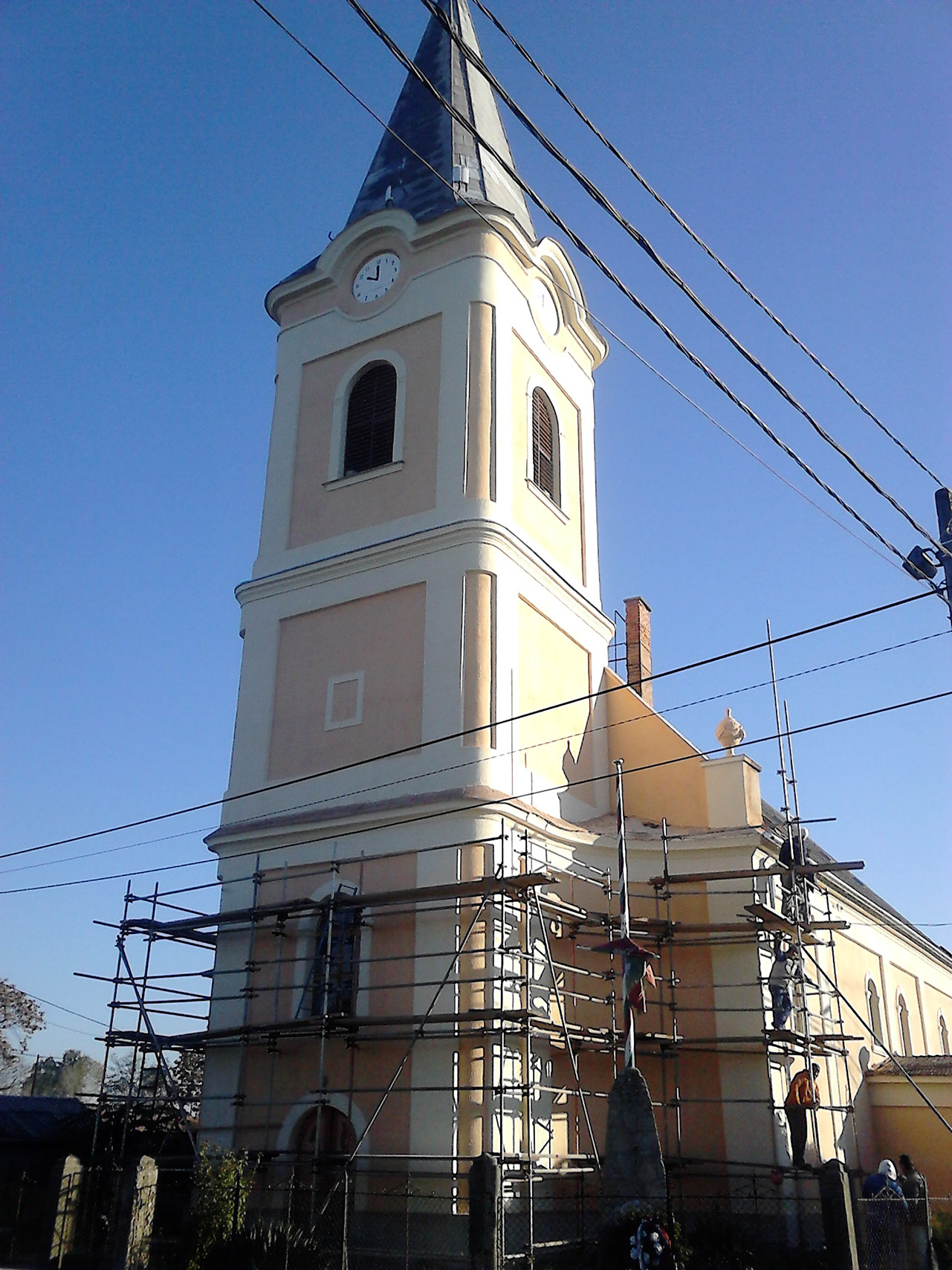 Hejőpapi református templom homlokzat felújítása